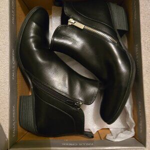 Falls Creek Women's Tammy Black Bootie - Size 8 WITH BOX
